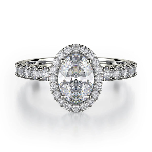 MICHAEL M Engagement Rings 18K White Gold Europa R501-1 R501-1WG
