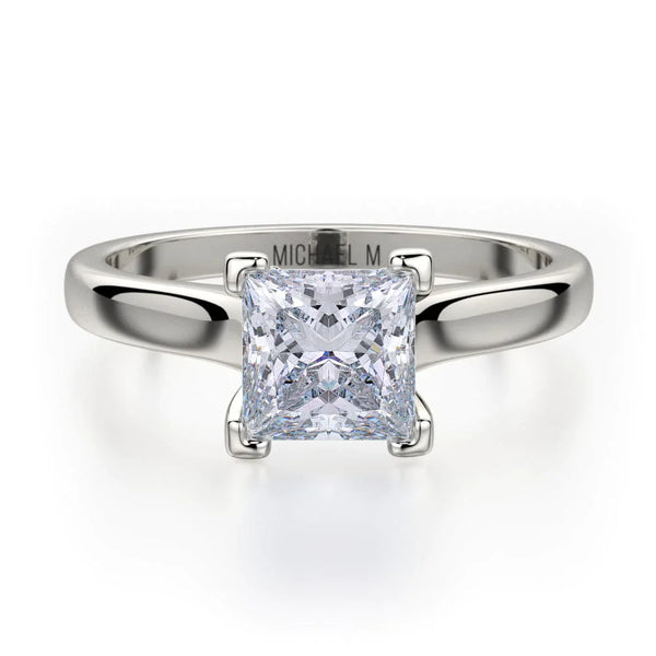 MICHAEL M Engagement Rings 18K White Gold Europa R524-1 R524-1WG