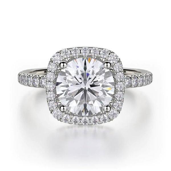 MICHAEL M Engagement Rings 18K White Gold Europa R536S-1.5 R536S-1.5WG