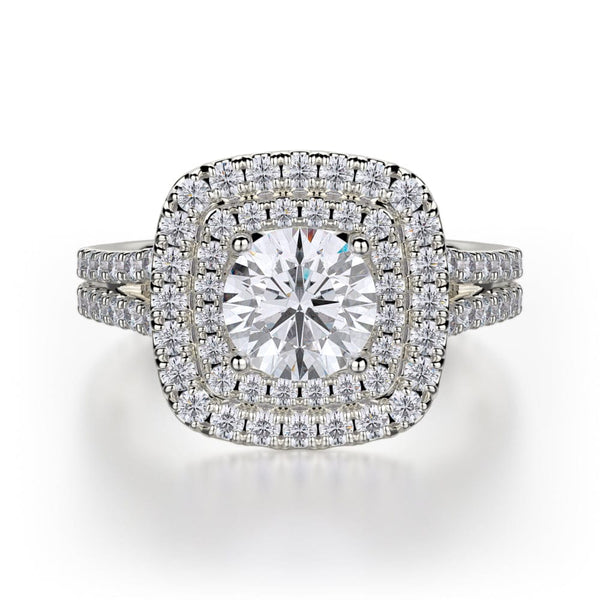 MICHAEL M Engagement Rings 18K White Gold Europa R661-1 R661-1WG