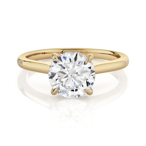 MICHAEL M Engagement Rings 18K Yellow Gold / 4 Crown R826-2 Round R826-2RD