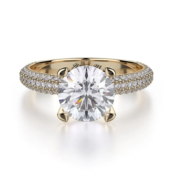 MICHAEL M Engagement Rings 18K Yellow Gold Crown R702-2 R702-2YG