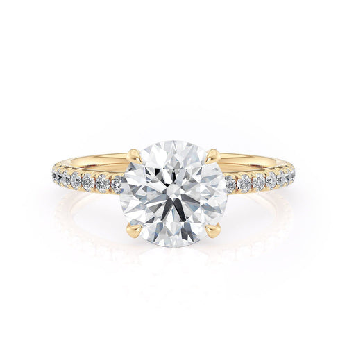 MICHAEL M Engagement Rings 18K Yellow Gold Crown R706-1.5 Round R706-1.5YG