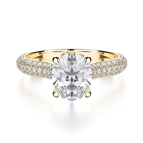 MICHAEL M Engagement Rings 18K Yellow Gold Crown R708-2 R708-2