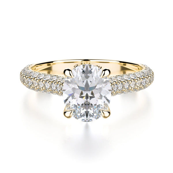 MICHAEL M Engagement Rings 18K Yellow Gold Crown R708-2 R708-2