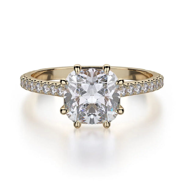 MICHAEL M Engagement Rings 18K Yellow Gold Crown R712-1.5 R712-1.5YG