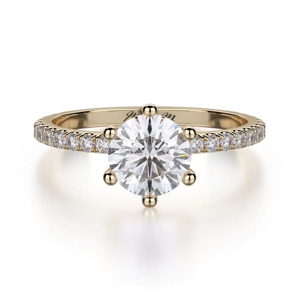 MICHAEL M Engagement Rings 18K Yellow Gold Crown R713-1 R713-1YG