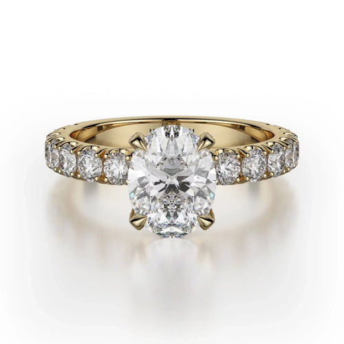 MICHAEL M Engagement Rings 18K Yellow Gold Crown R731-2 R731-2YG