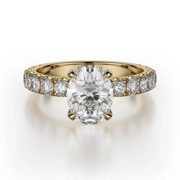 MICHAEL M Engagement Rings 18K Yellow Gold Crown R731-2 R731-2YG
