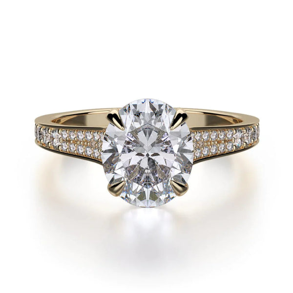 MICHAEL M Engagement Rings 18K Yellow Gold Crown R743-3 R743-3YG