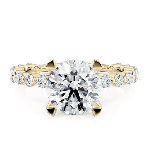 MICHAEL M Engagement Rings 18K Yellow Gold Crown R791-2