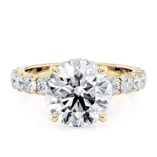 MICHAEL M Engagement Rings 18K Yellow Gold Crown R793-3 R793-3YG