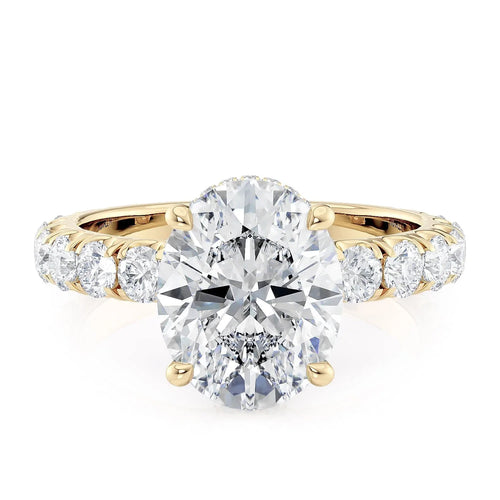 MICHAEL M Engagement Rings 18K Yellow Gold Crown R793-3-OV