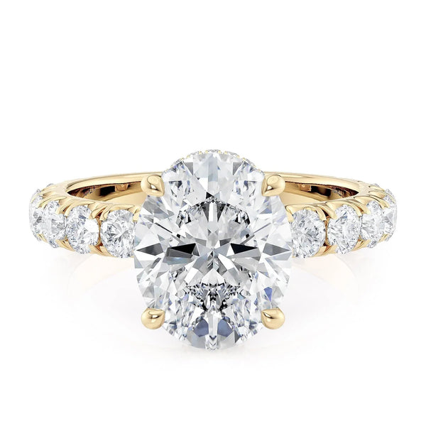 MICHAEL M Engagement Rings 18K Yellow Gold Crown R793-3-OV
