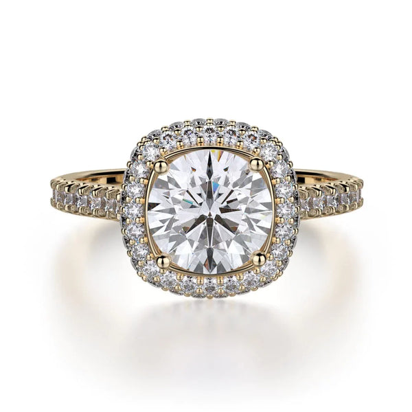 MICHAEL M Engagement Rings 18K Yellow Gold Defined R737-2 R737-2YG