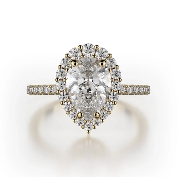 MICHAEL M Engagement Rings 18K Yellow Gold Defined R739-2PR R739-2PR-YG
