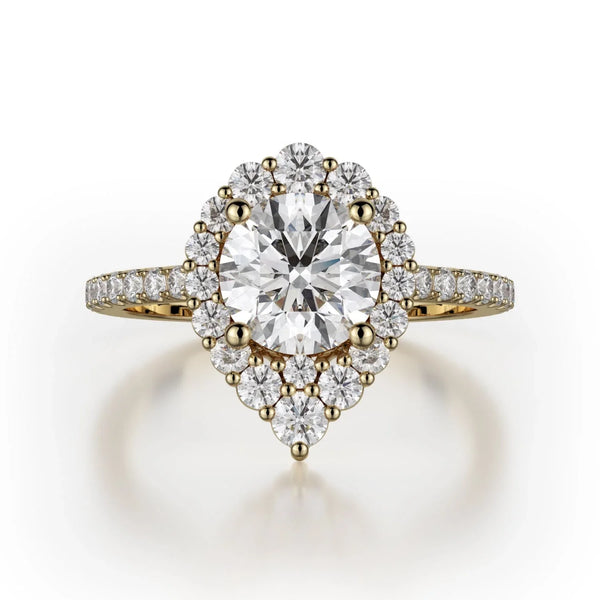 MICHAEL M Engagement Rings 18K Yellow Gold Defined R785-2 R785-2YG