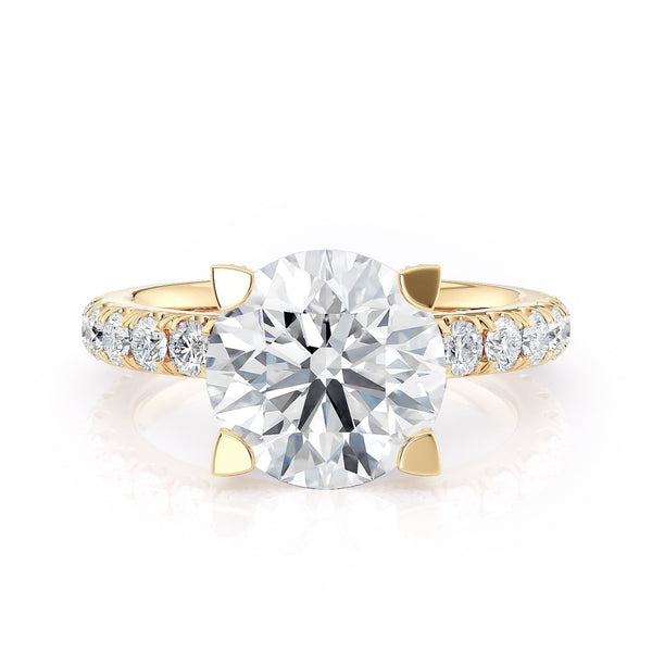 MICHAEL M Engagement Rings 18K Yellow Gold Europa R371L-3 R371L-3YG