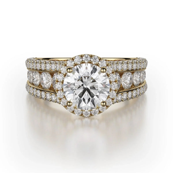 MICHAEL M Engagement Rings 18K Yellow Gold Loud R769-4