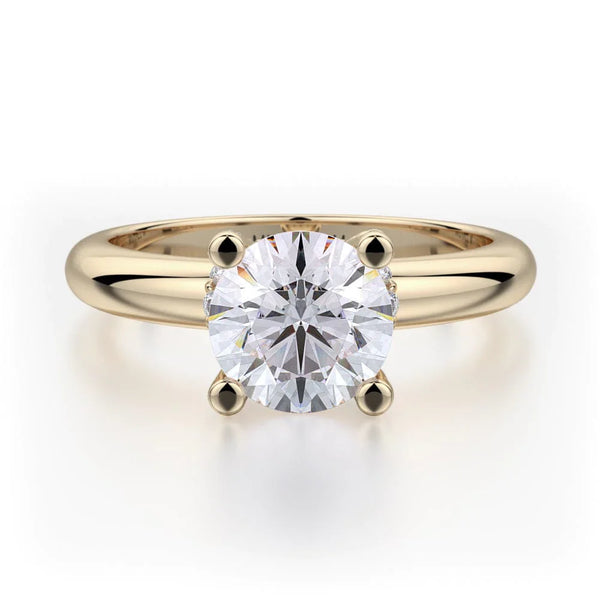 MICHAEL M Engagement Rings 18K Yellow Gold Love R517-1 R517-1YG