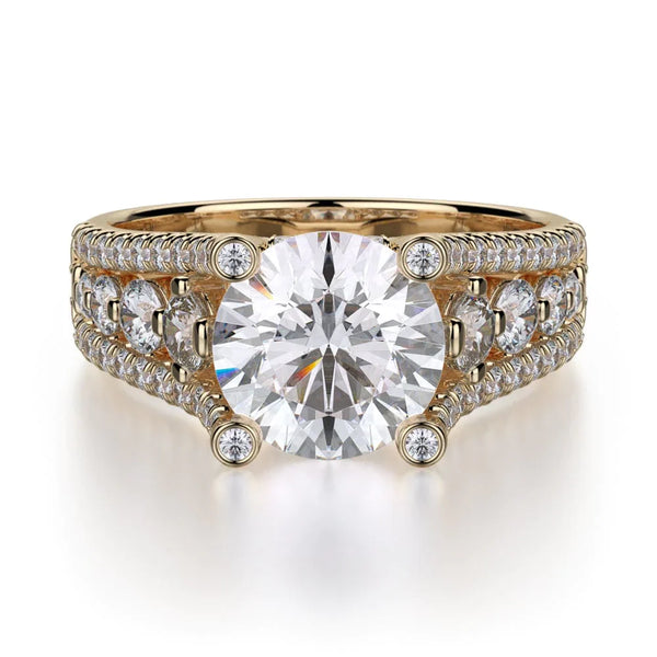 MICHAEL M Engagement Rings 18K Yellow Gold Stella R306-2 R306-2YG