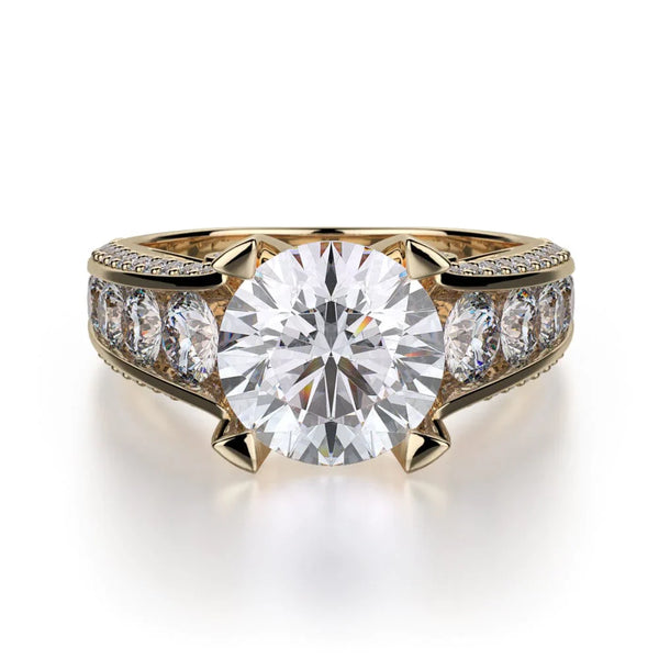 MICHAEL M Engagement Rings 18K Yellow Gold Stella R388-2 R388-2YG