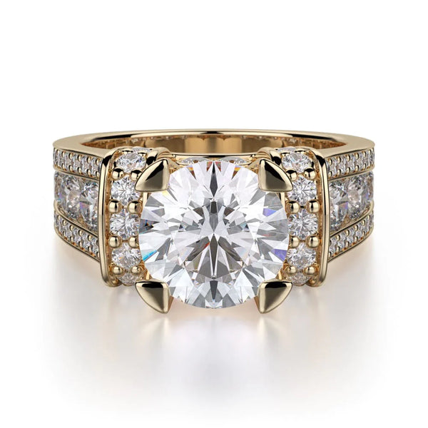 MICHAEL M Engagement Rings 18K Yellow Gold Strada R406-2 R406-2YG