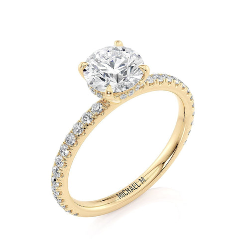 MICHAEL M Engagement Rings Crown R706-1 Round