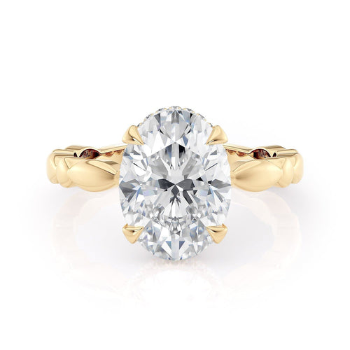 MICHAEL M Engagement Rings Crown R829-3 Oval