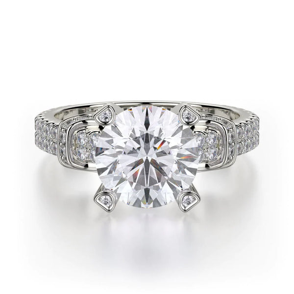 MICHAEL M Engagement Rings White Gold Europa R674-2 R674-2WG