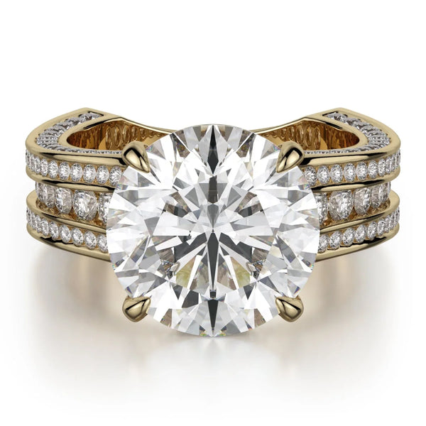 MICHAEL M Engagement Rings Yellow Gold Strada R752-3 R752-3YG