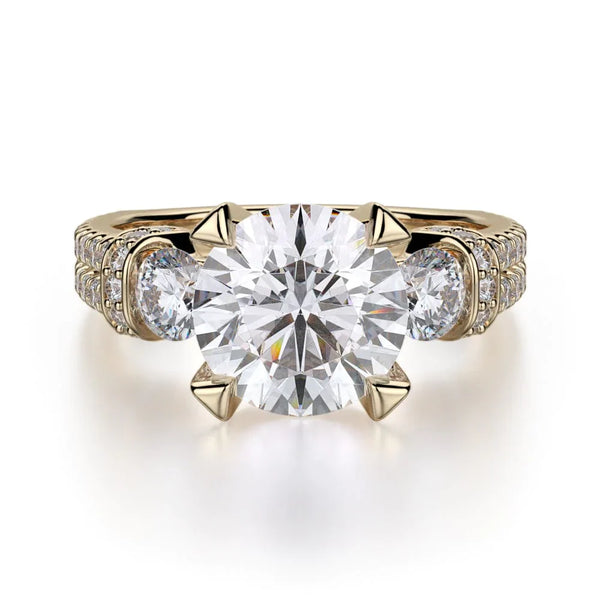 MICHAEL M Engagement Rings Yellow Gold Trinity R475-2 R475-2YG