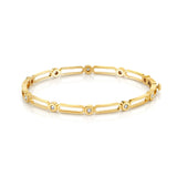 Link Connection Hinge Bangle