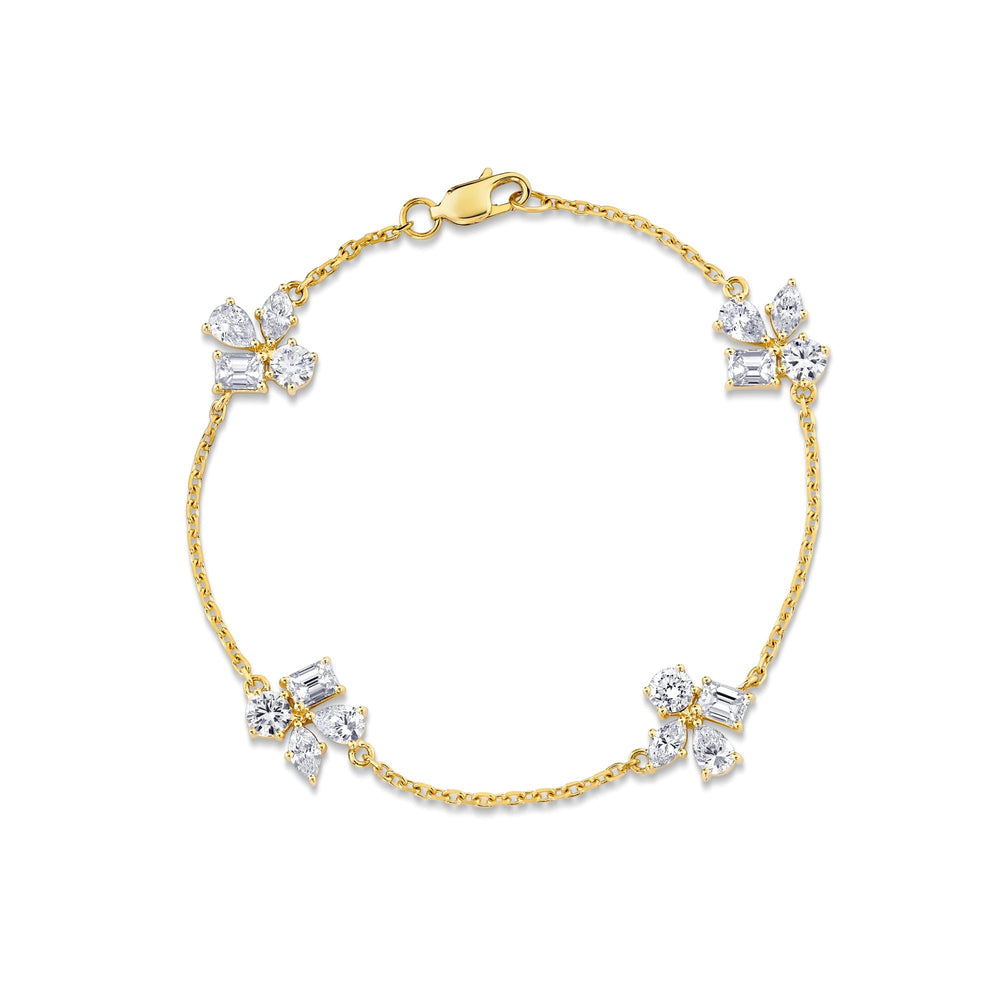 Montage 4 Cluster Chain Bracelet