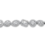 Montage Cluster Halo Tennis Bracelet