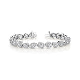 Montage Cluster Halo Tennis Bracelet