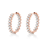 Montage Emerald Hoop Earrings