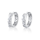 Montage Diamond Cross Hoops