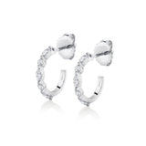 Mini Montage Mixed Cut Diamond Hoops