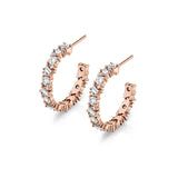 Montage Baguette Cluster Hoops