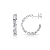 Montage Baguette Cluster Hoops