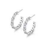 Montage Baguette Cluster Hoops