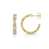 Montage Baguette Cluster Hoops