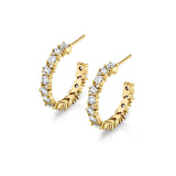 Montage Baguette Cluster Hoops
