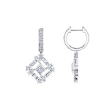 Montage Baguette Drop Earrings