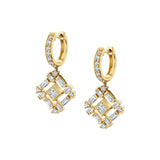 Montage Baguette Drop Earrings