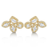 Montage Cluster Stud Halo Earrings
