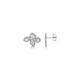 Montage Cluster Stud Halo Earrings