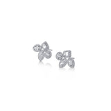 Montage Cluster Stud Halo Earrings