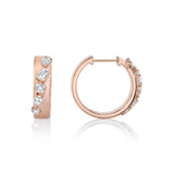 Montage Diamond Cross Hoops
